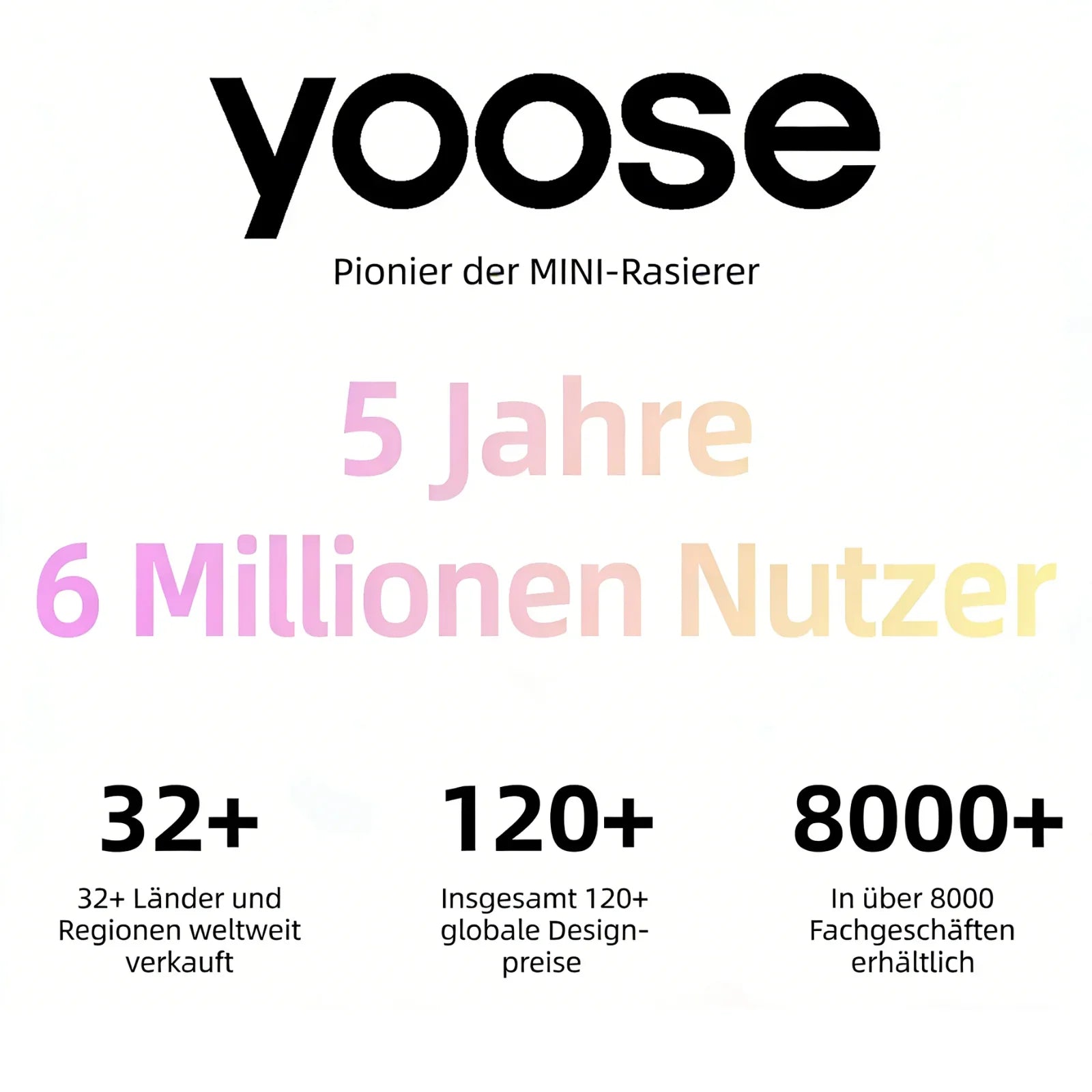 yoose NANO Electric Razor für Damen